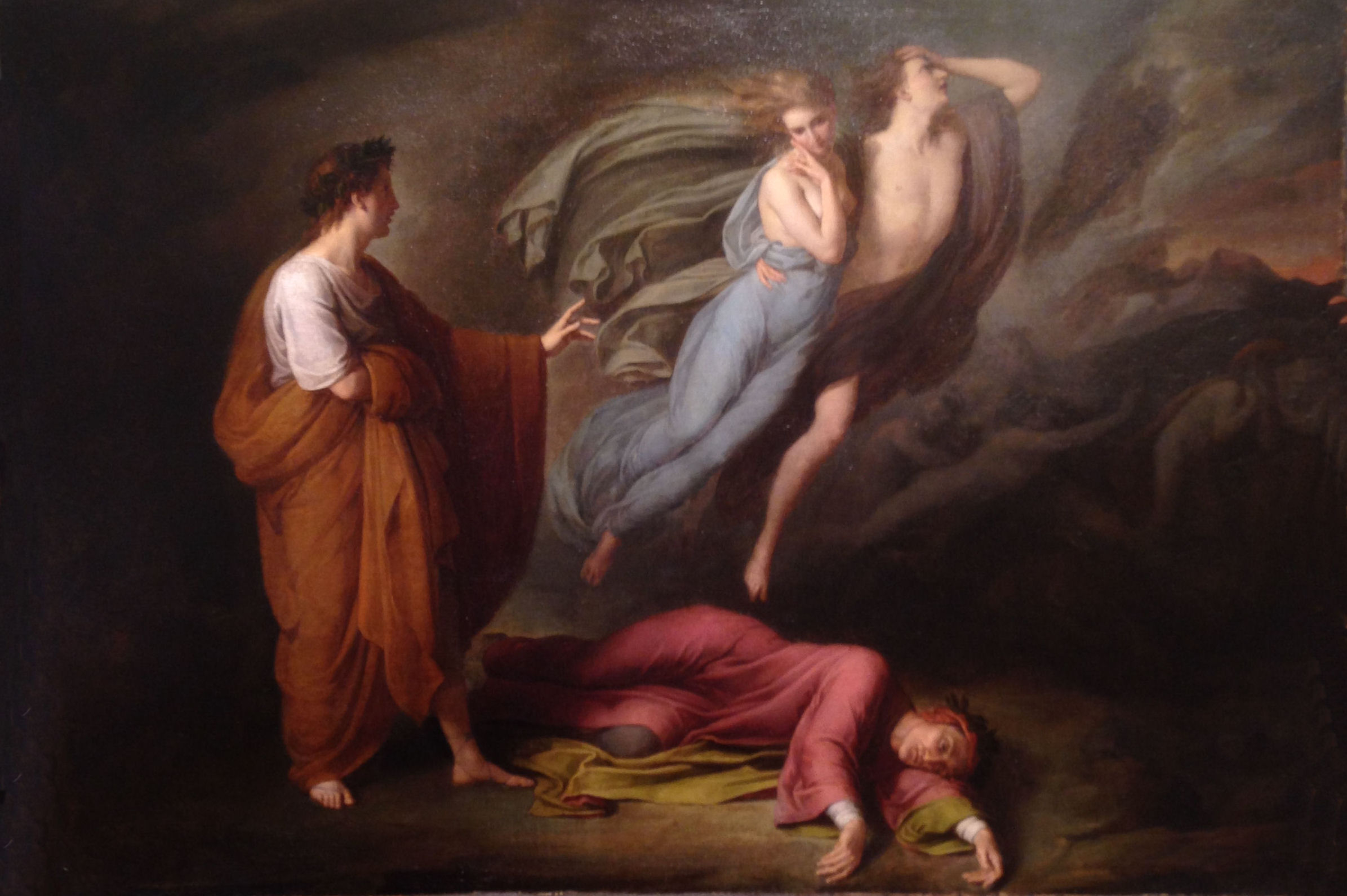 2391x1591 Dante And Virgil With Paoloa And Francesca Artware Fine Art - Dante And Virgil In Hell Painting
