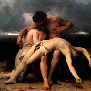 300x300 Artwork By William Adolphe Bouguereau - Dante And Virgil In Hell Painting