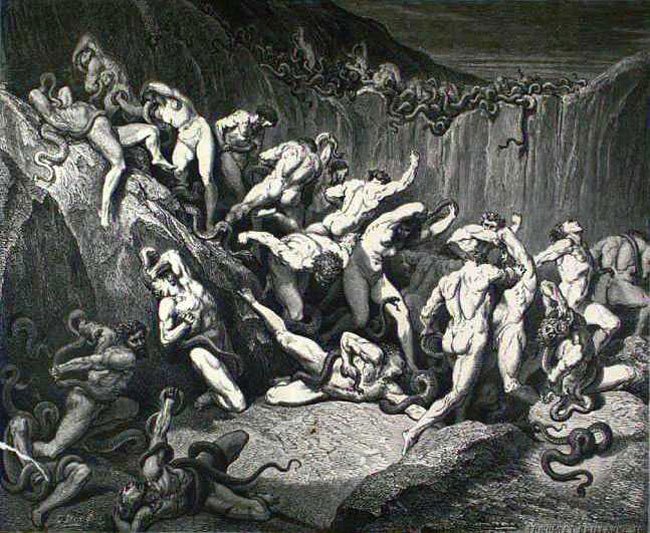 650x533 Gustave Hauntingly Beautiful Illustrations For Dante'S - Dante Hell Painting