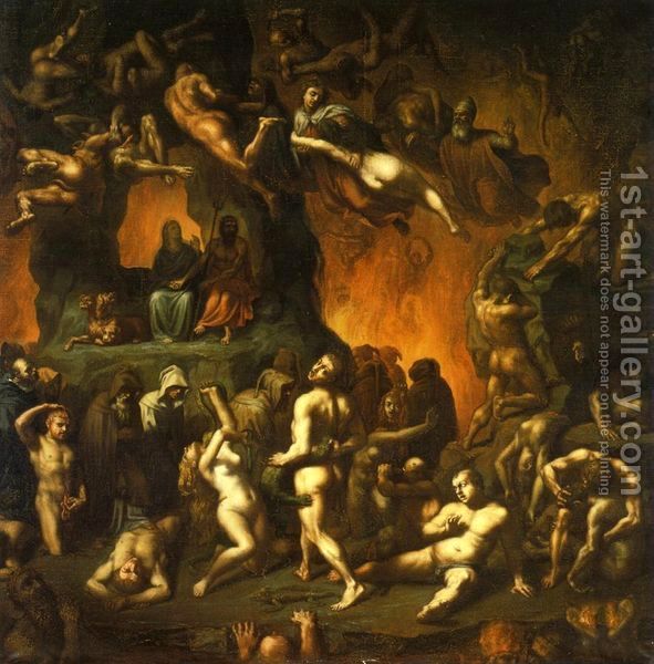 591x600 Hell Bound On A Ship Of Fools Madame Pickwick Art Blog - Dante Hell Painting