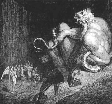 480x444 Inferno Illustrations By Gustave Dore - Dante Inferno Art Painting