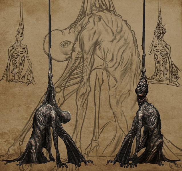 638x600 Dante's Inferno Concept Art - Dante Inferno Art Painting