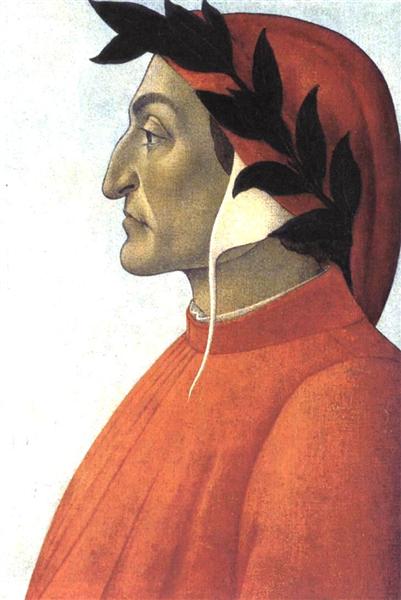 401x600 Portrait Of Dante, C.1495 - Dante Inferno Botticelli Painting