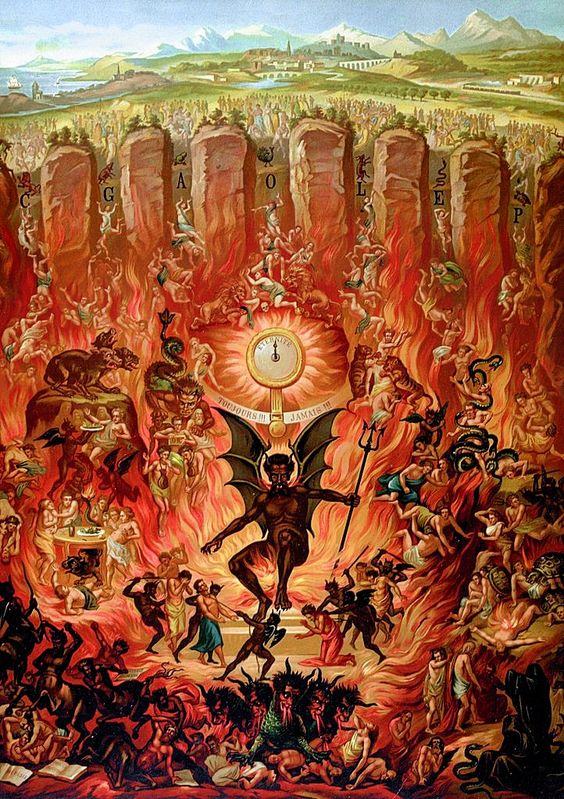 564x799 Visions Of Hell The New Church Of Satan - Dante Inferno Botticelli Painting