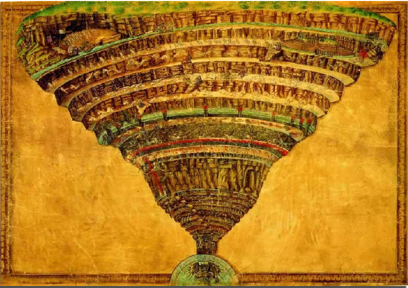 824x582 Dante Pop Mad - Dante Inferno Botticelli Painting