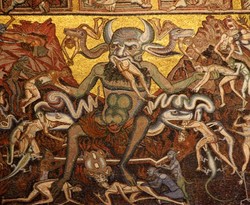 250x205 Botticelli Hell Paintings - Dante Inferno Botticelli Painting