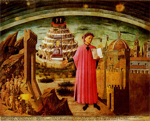 500x405 Dante's Influence On Art Dante And The Three Kingdoms Advanced - Dante Inferno Painting Botticelli Location