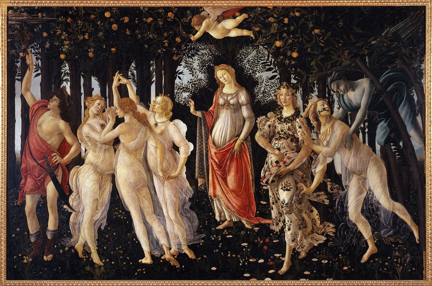 1678x1114 Favourite Paintings 18 Sandro Botticelli, Primavera (Spring), C - Dante Inferno Painting Botticelli Location
