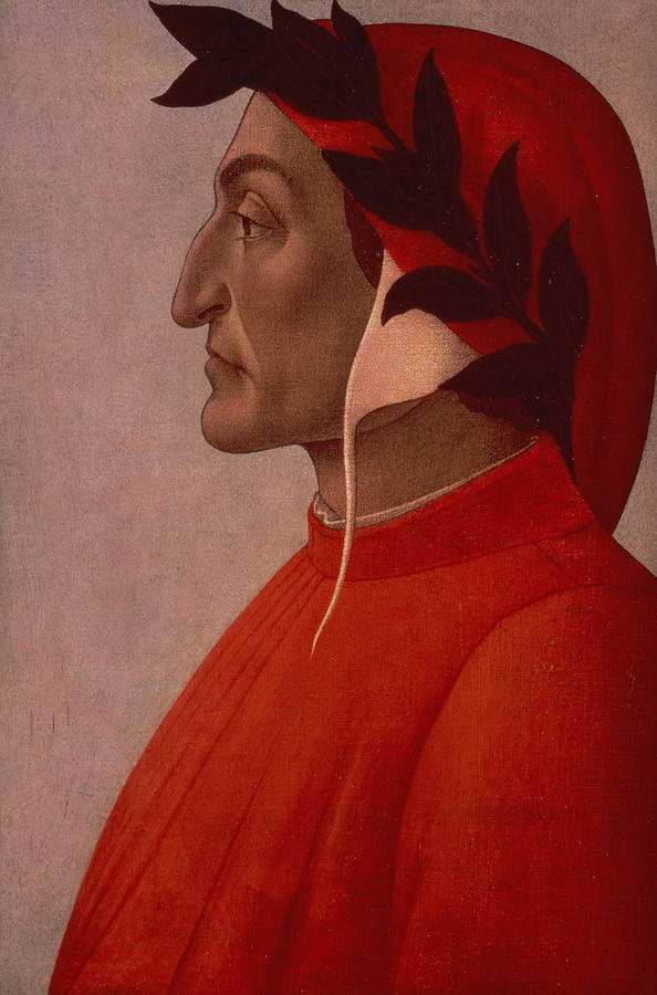 594x900 Dante Painting By Sandro Botticelli - Dante Painting