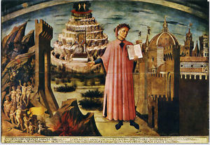 300x207 Dante And His Di Painting 15th C - Dante Painting