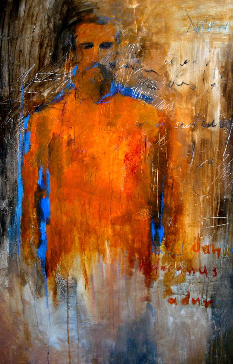 770x1199 Saatchi Art Dante Painting By Evita Voudouri - Dante Painting