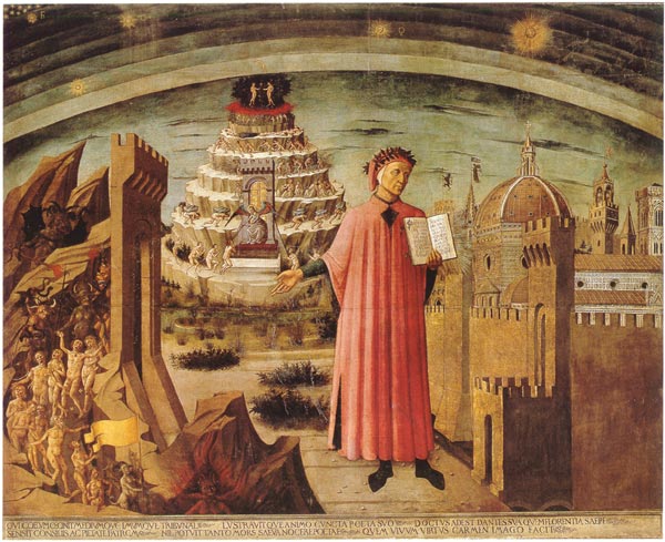 600x489 Dante Alighieri - Dante Painting
