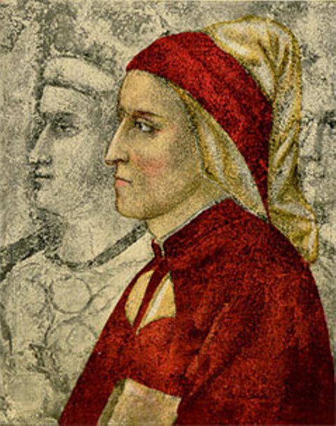 480x609 Portraits Of Dante Alighieri In Florence - Dante Painting Of Hell
