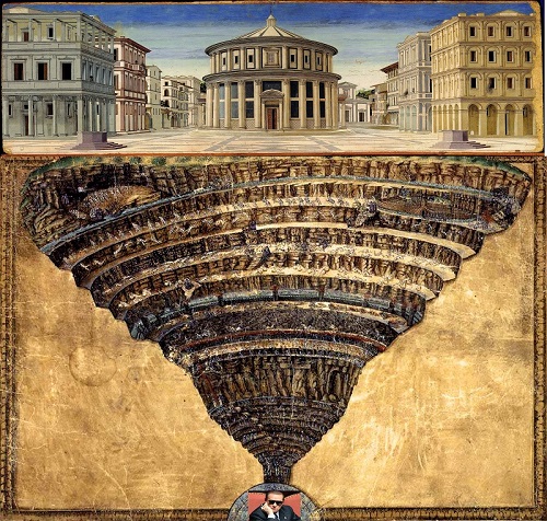 500x476 The Divine Commedy By Dante Alighieri Steemkr - Dante Painting Of Hell