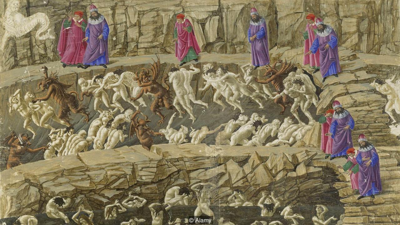 1280x720 Bbc - Dante Painting Of Hell