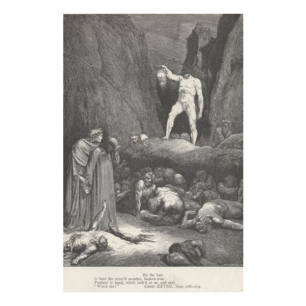 600x600 English Study Guide On Dante's Inferno Summary - Dantes Inferno Levels Of Hell Painting