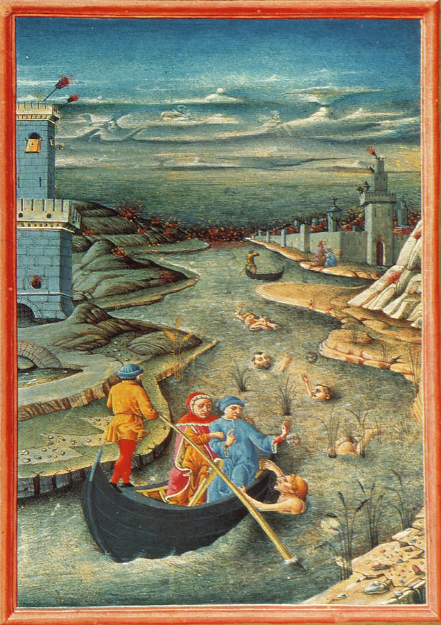 636x900 Dante's Inferno Styx Painting By Granger - Dantes Inferno Painting