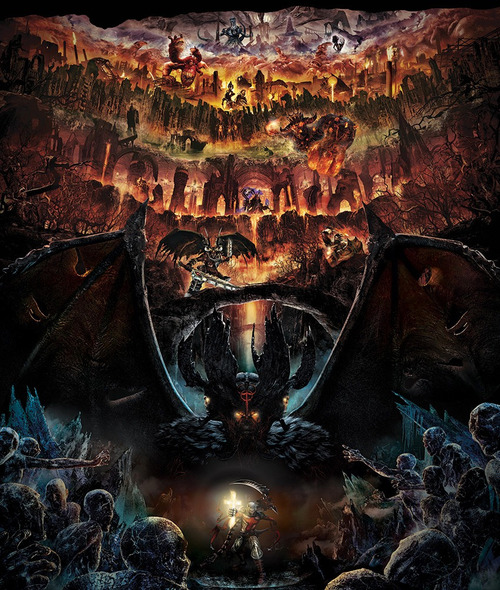 500x590 Video Game Rewind Dante's Inferno - Dantes Inferno Painting 9th Circle