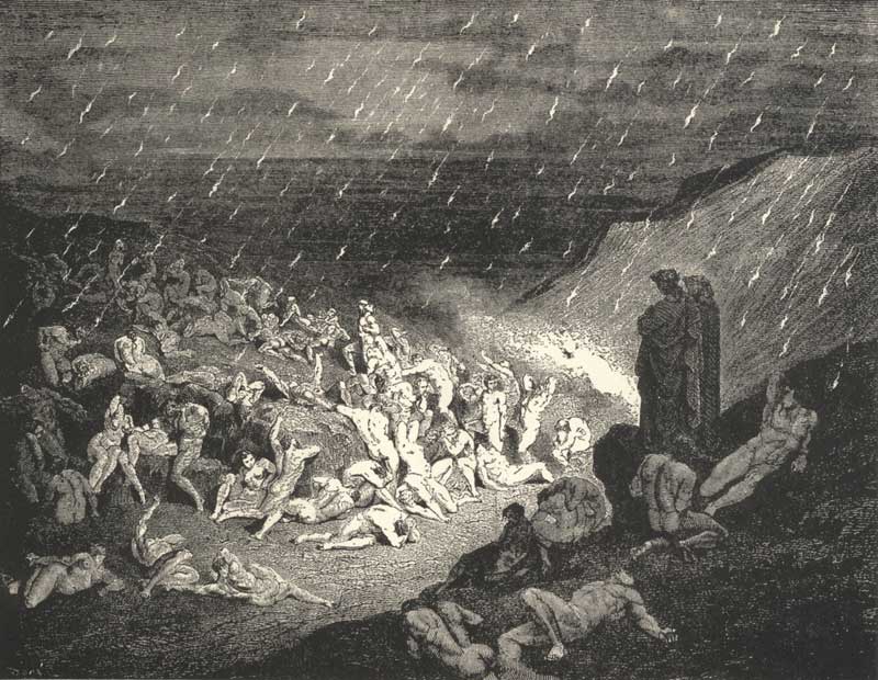 800x620 Gustave Dore The Divine Comedy Art Prints - Dantes Inferno Painting Original