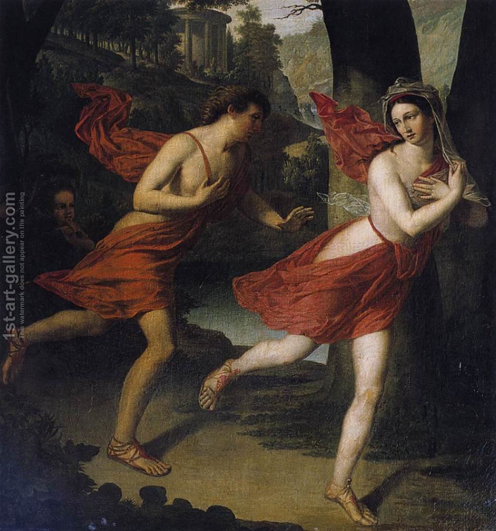1000x1070 Pauline As Daphne Fleeing From Apollo C. 1810 Robert Jacques - Daphne Painting