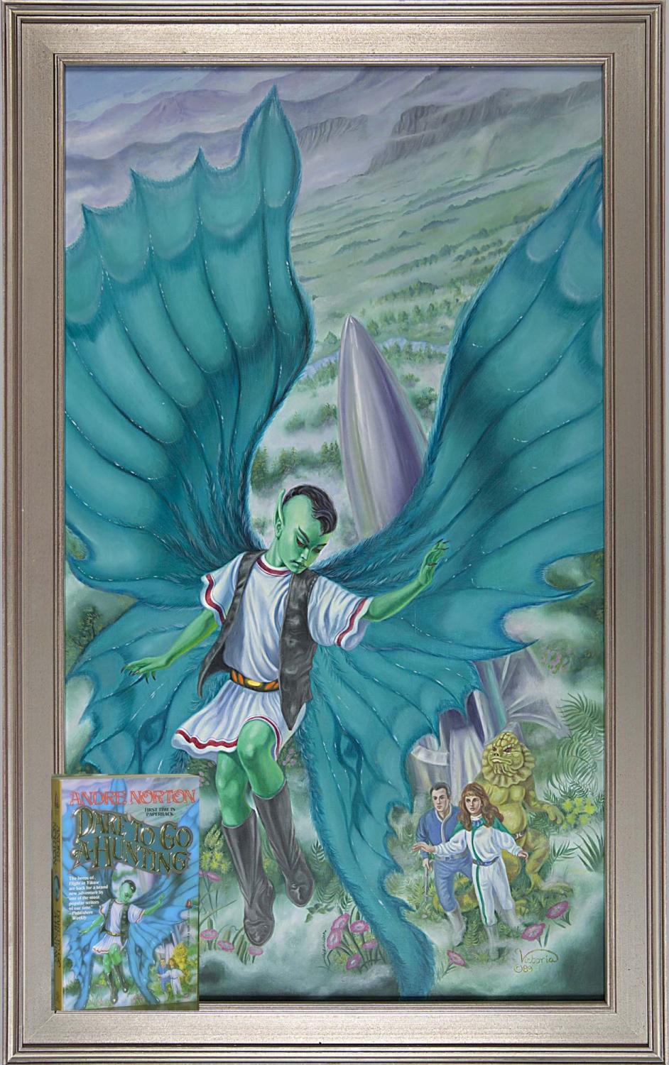 942x1500 Dare To Go A Hunting (Original Oil Painting With Signed First - Dare Painting