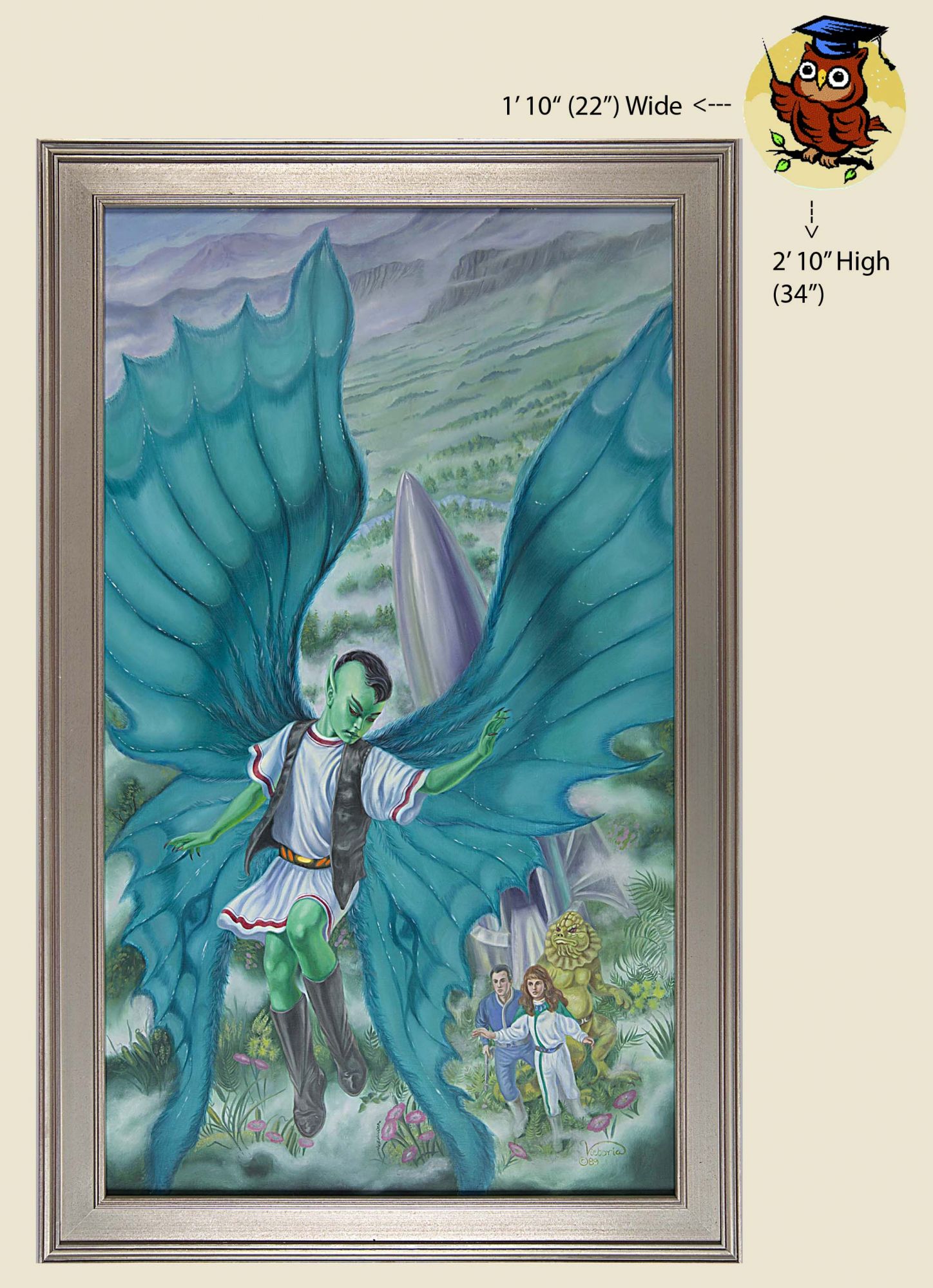 1448x2000 Dare To Go A Hunting Original Oil Painting With Signed First - Dare Painting