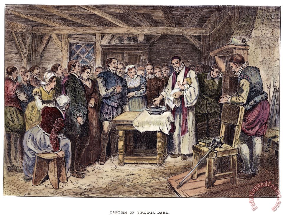 960x733 Others Roanoke Virginia Dare, 1587 Painting - Dare Painting