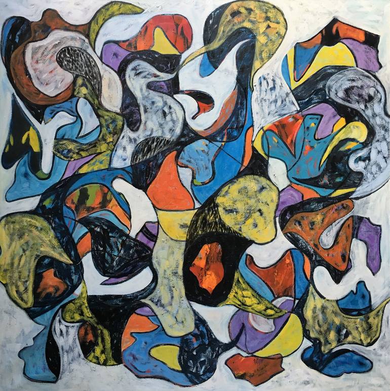 770x772 Saatchi Art Dare 2 Painting By Celia Gouveiac - Dare Painting