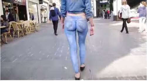 501x278 Body Painted Jeans - Dare Painting