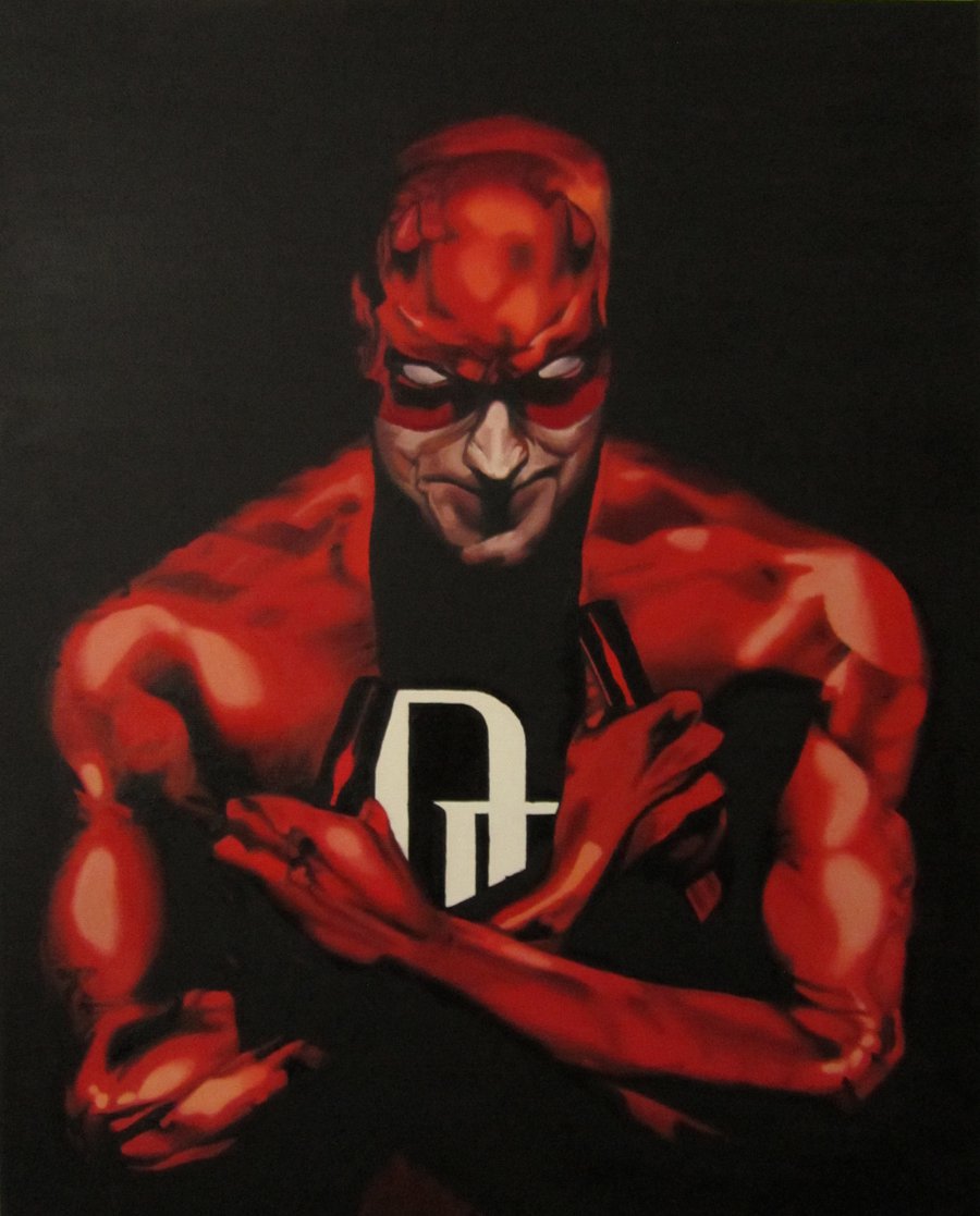 900x1117 Daredevil By Dgscanvas - Daredevil Painting