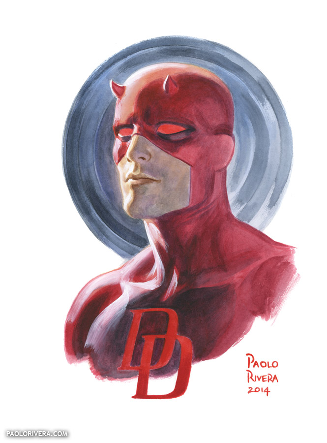 665x900 The Self Absorbing Man Daredevil Commission - Daredevil Painting