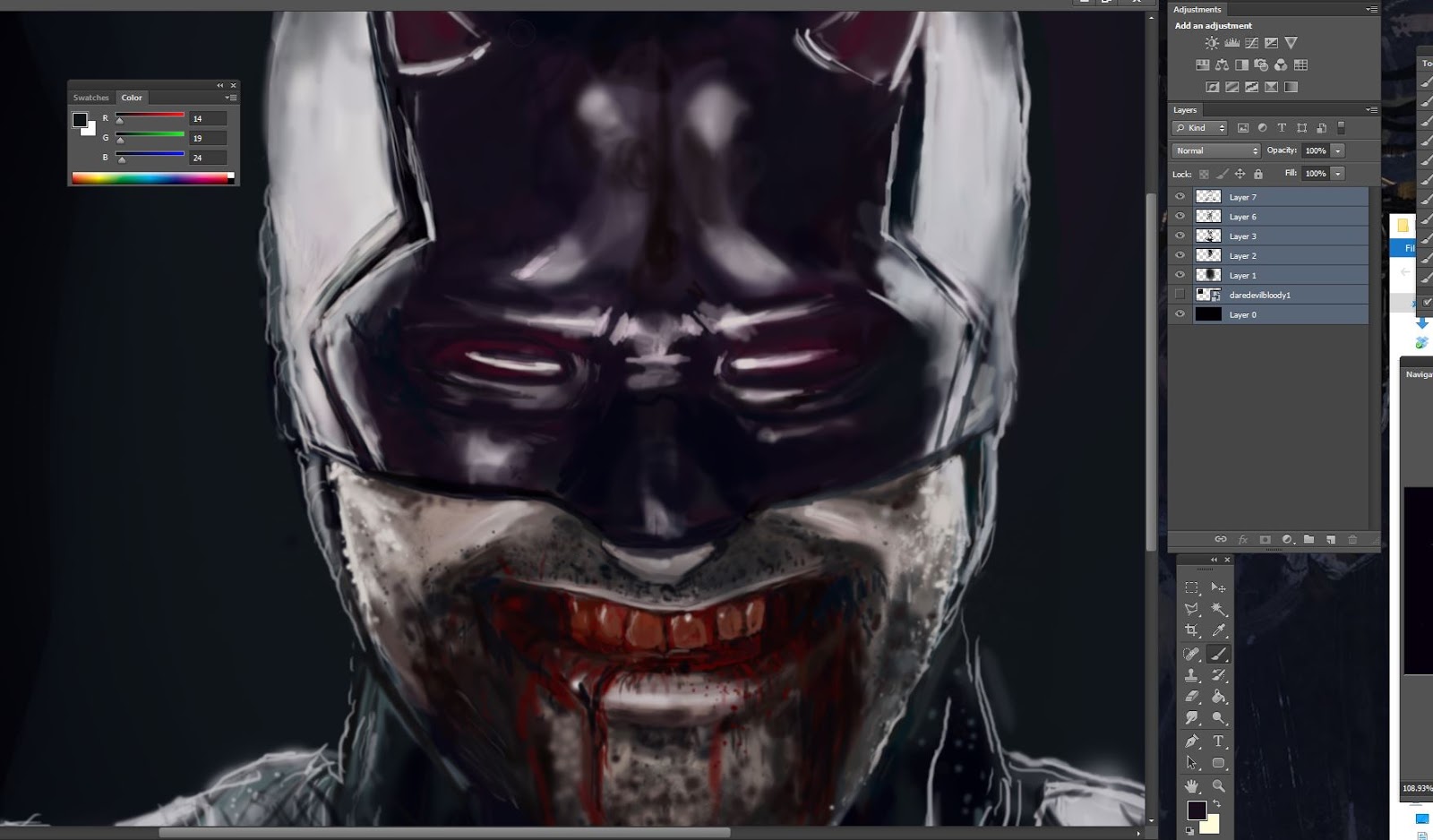 1600x938 Mr Leon Taylor Daredevil - Daredevil White Painting