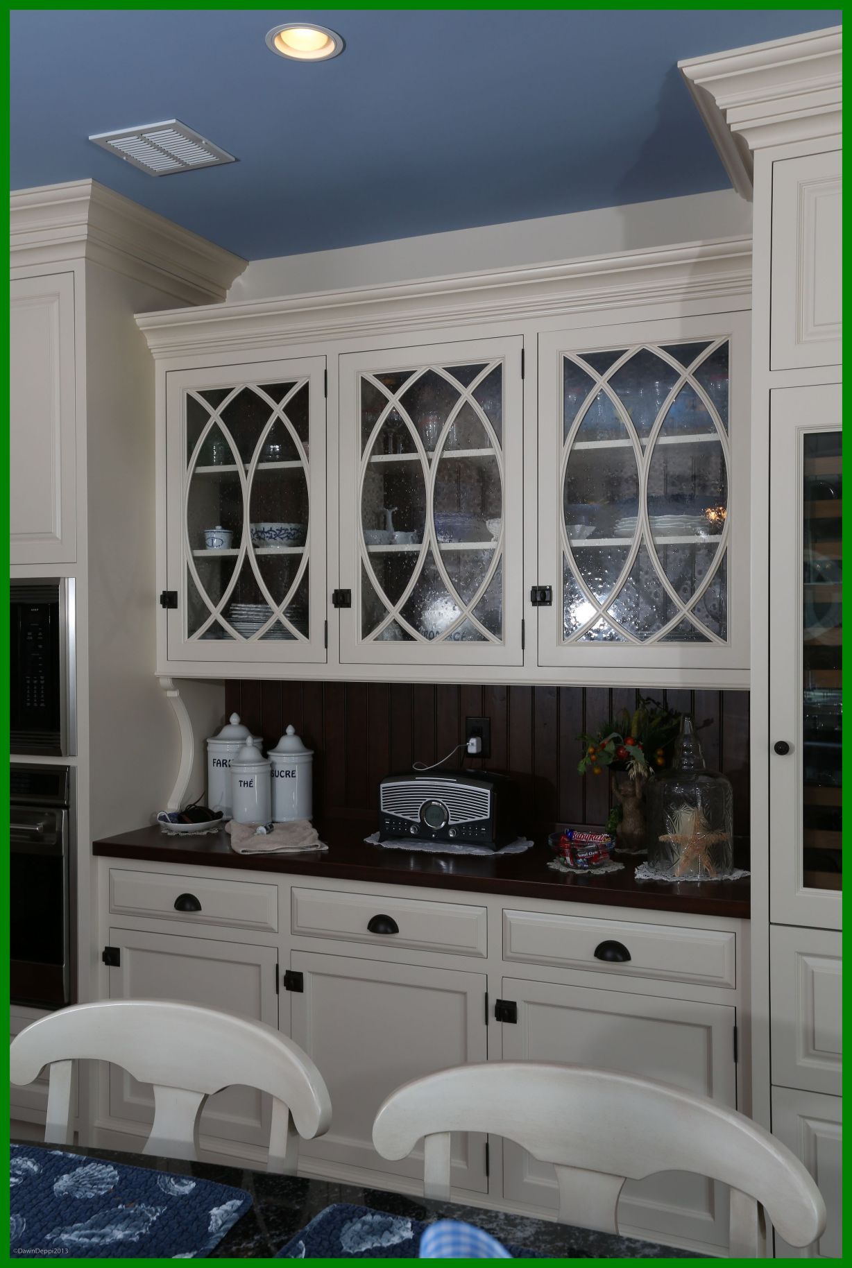 1228x1828 The Best White Painted Hutch Cabinetry With Curved Mullions - Daredevil White Painting