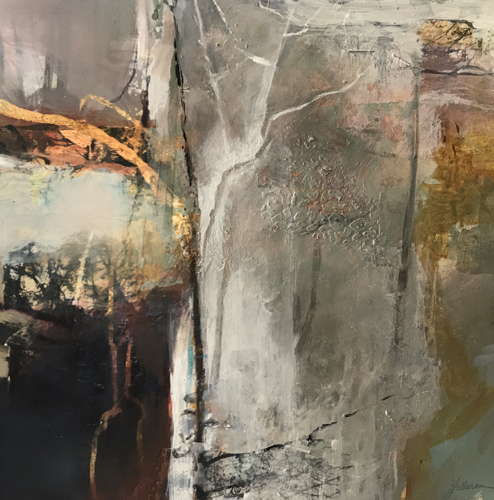 494x500 Joan Fullerton Paintings Contemporary Abstract Painting Dark - Dark Abstract Painting