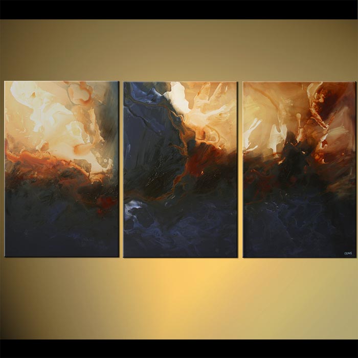 700x700 Painting - Dark Abstract Painting