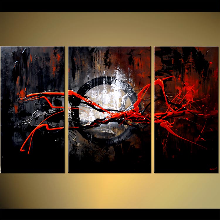 750x750 Painting - Dark Abstract Painting