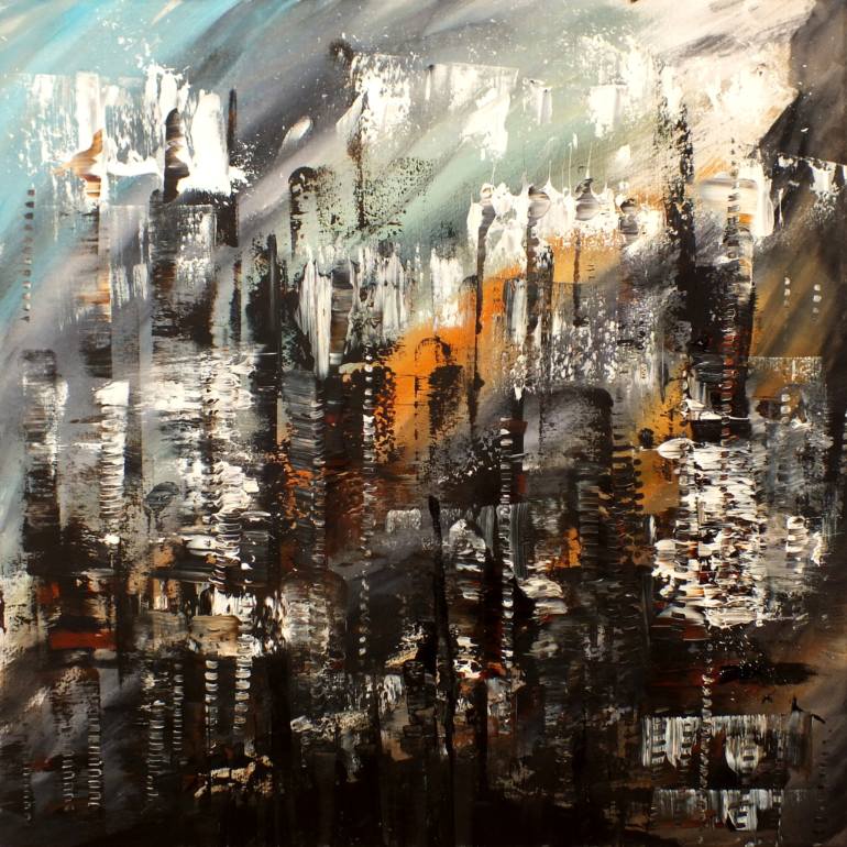 770x770 Saatchi Art Original Abstract Painting - Dark Abstract Painting