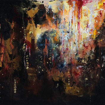 354x354 Shop Cave Art Paintings On Wanelo - Dark Abstract Painting