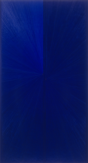 300x554 Mark (Blue Painting Light To Dark Vi) 2006 - Dark Blue Painting