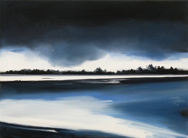 770x566 Saatchi Art Dark Clouds Painting By Matthieu Van Riel - Dark Clouds Painting
