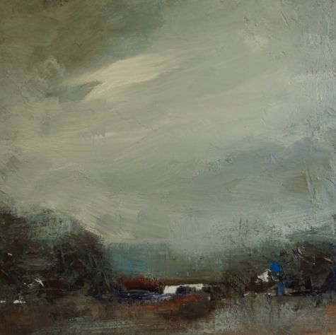 475x474 Dark Clouds Original Art Painting By Parastoo Ganjei - Dark Clouds Painting