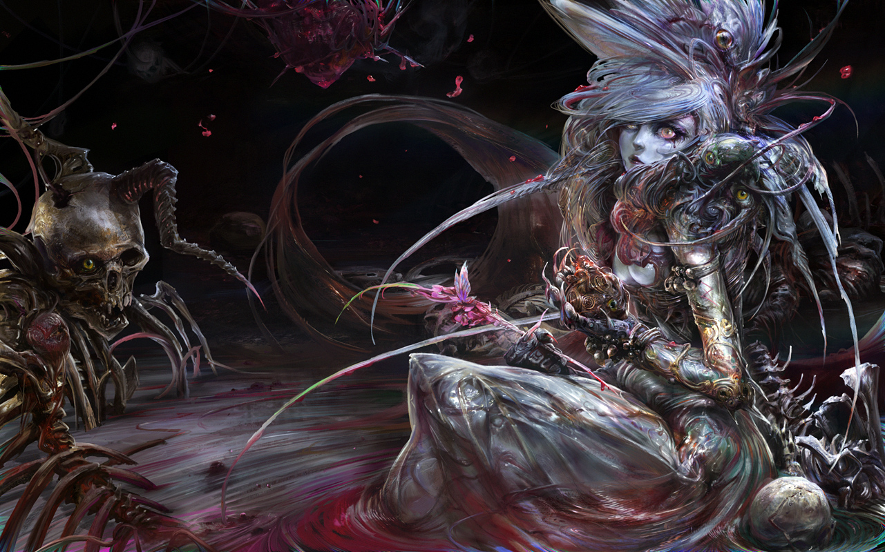 1281x800 The Glorious Dark Fantasy Art And Paintings Of Noah Kh - Dark Fantasy Painting