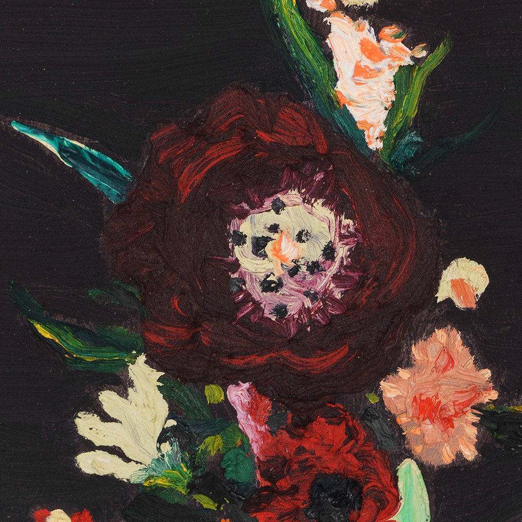 1024x1024 Dark Flowers - Dark Flower Painting