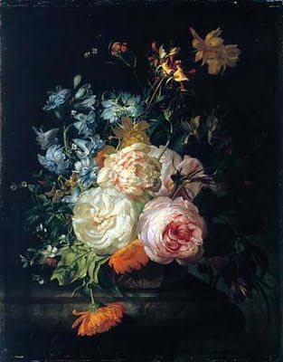 313x400 Decor Option - Dark Flower Painting