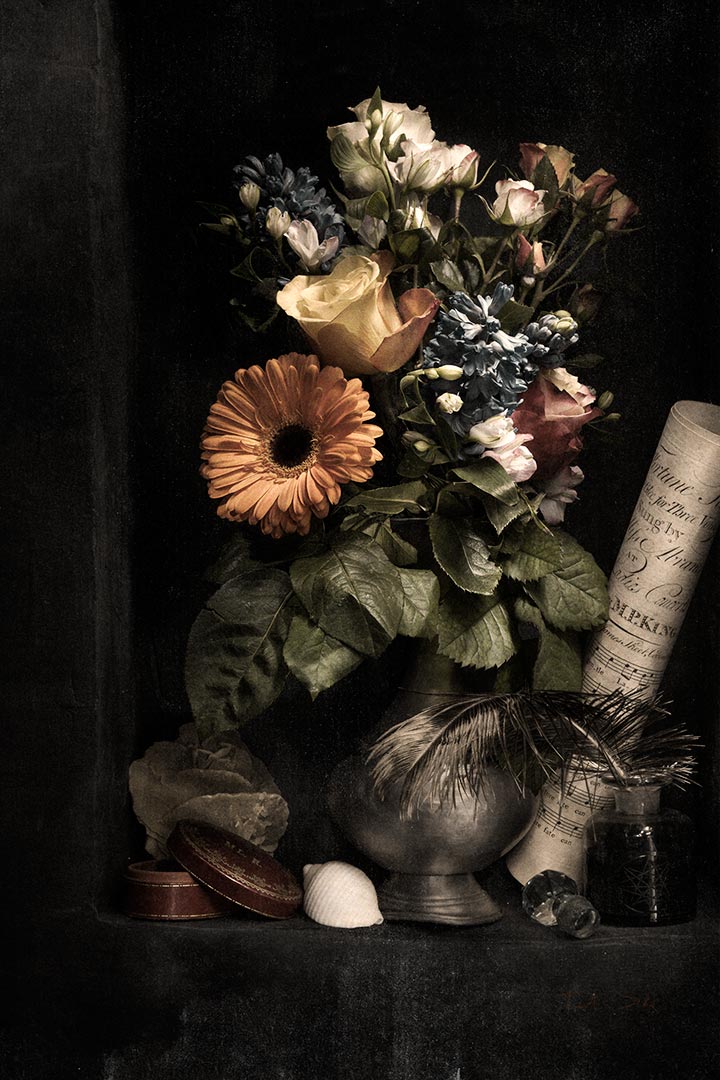 720x1080 Flowers Amp Fruits - Dark Flower Painting