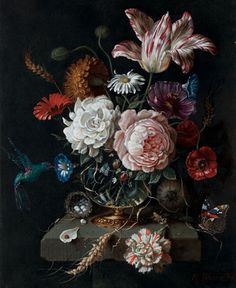 236x288 Dark Flower Painting - Dark Flower Painting