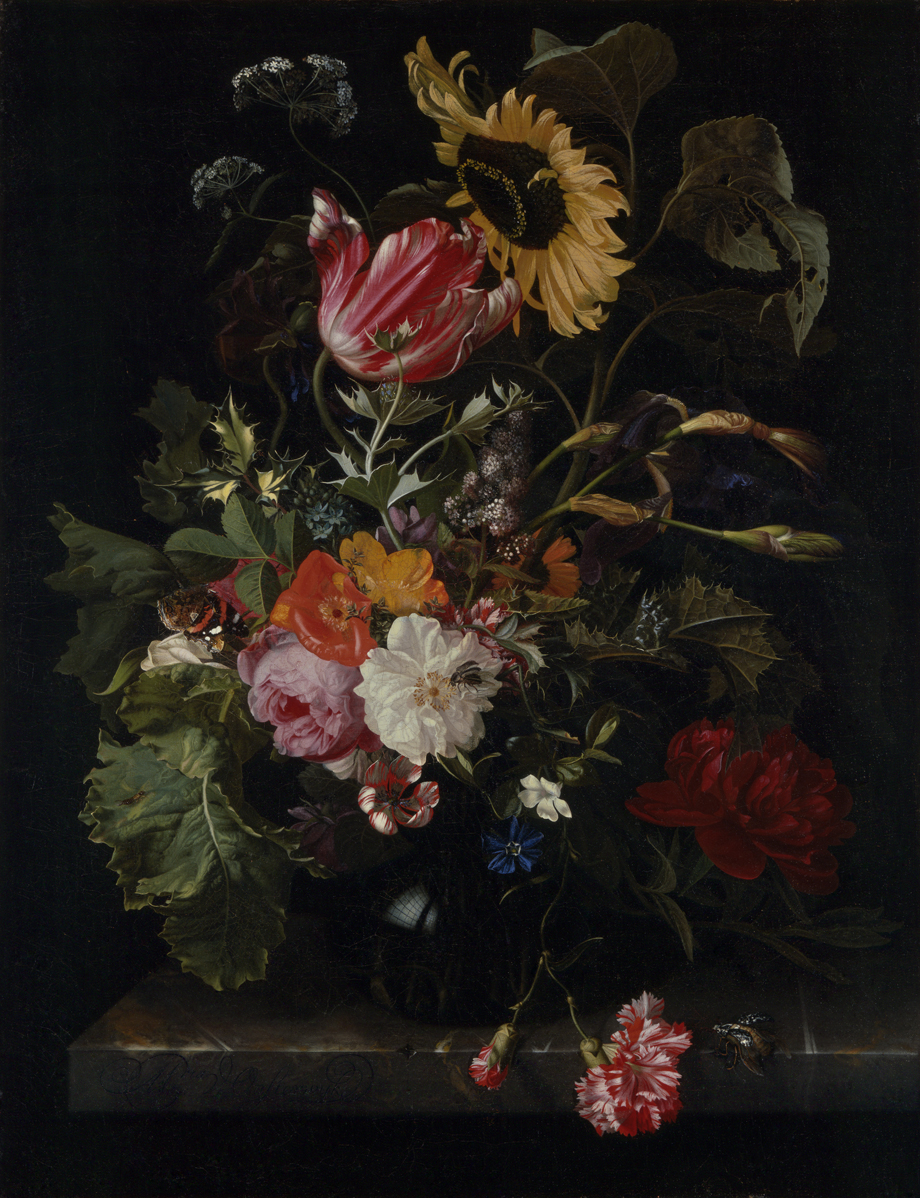 920x1198 Bouquet Of Flowers In A Vase Denver Art Museum - Dark Flower Painting