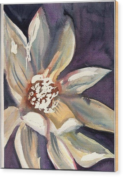 429x618 Dark Flower Painting By Janet Doggett - Dark Flower Painting