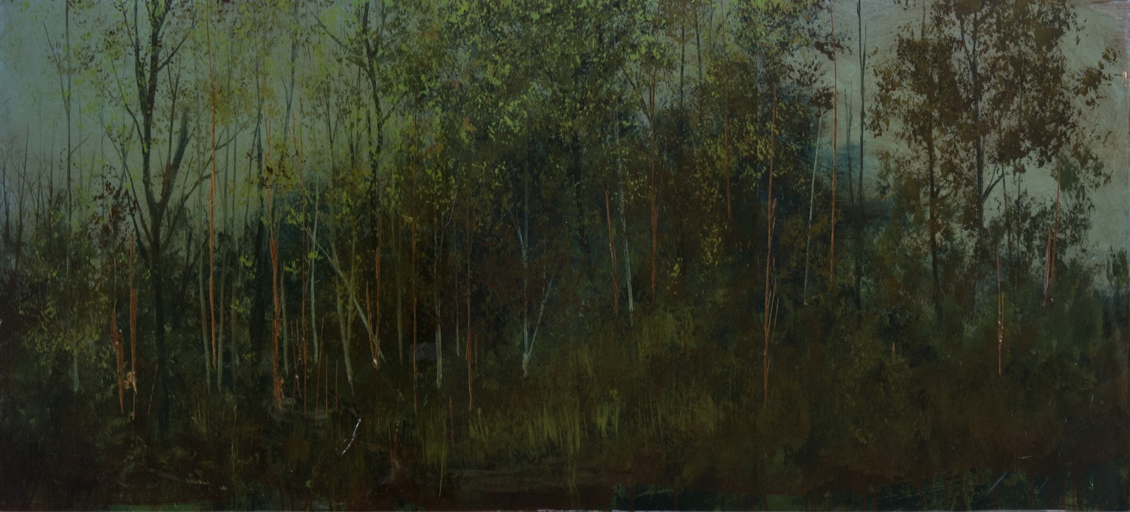1600x725 Untitled (Dark Forest) By Peter Hoffer Oeno Gallery - Dark Forest Painting