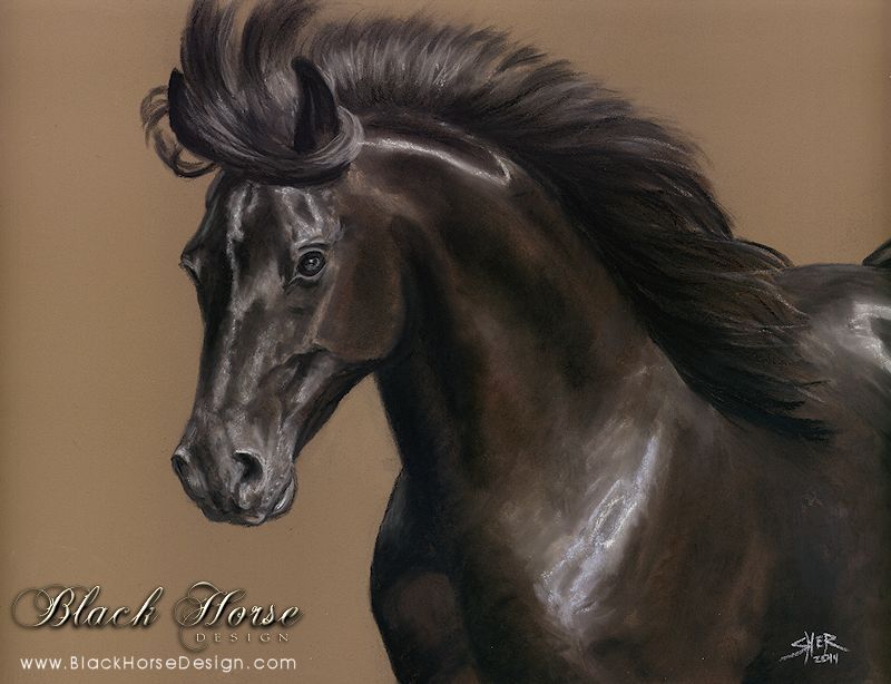 800x614 Horse Paintings Wolf Paintings Wildlife Art Nature Amp Storm - Dark Horse Painting